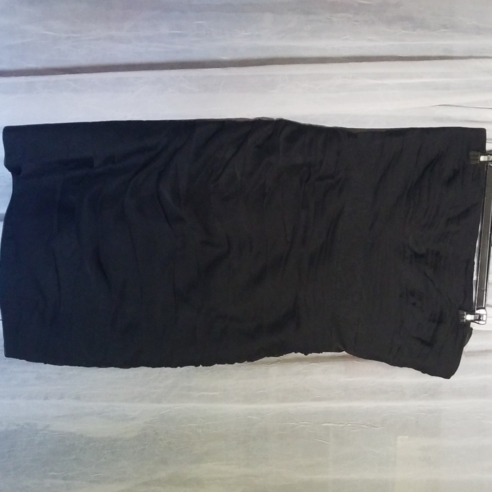 Black Monique Lhuillier bridesmaid dress